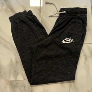 Nike Heather Black Joggers with Elastic Waistband
